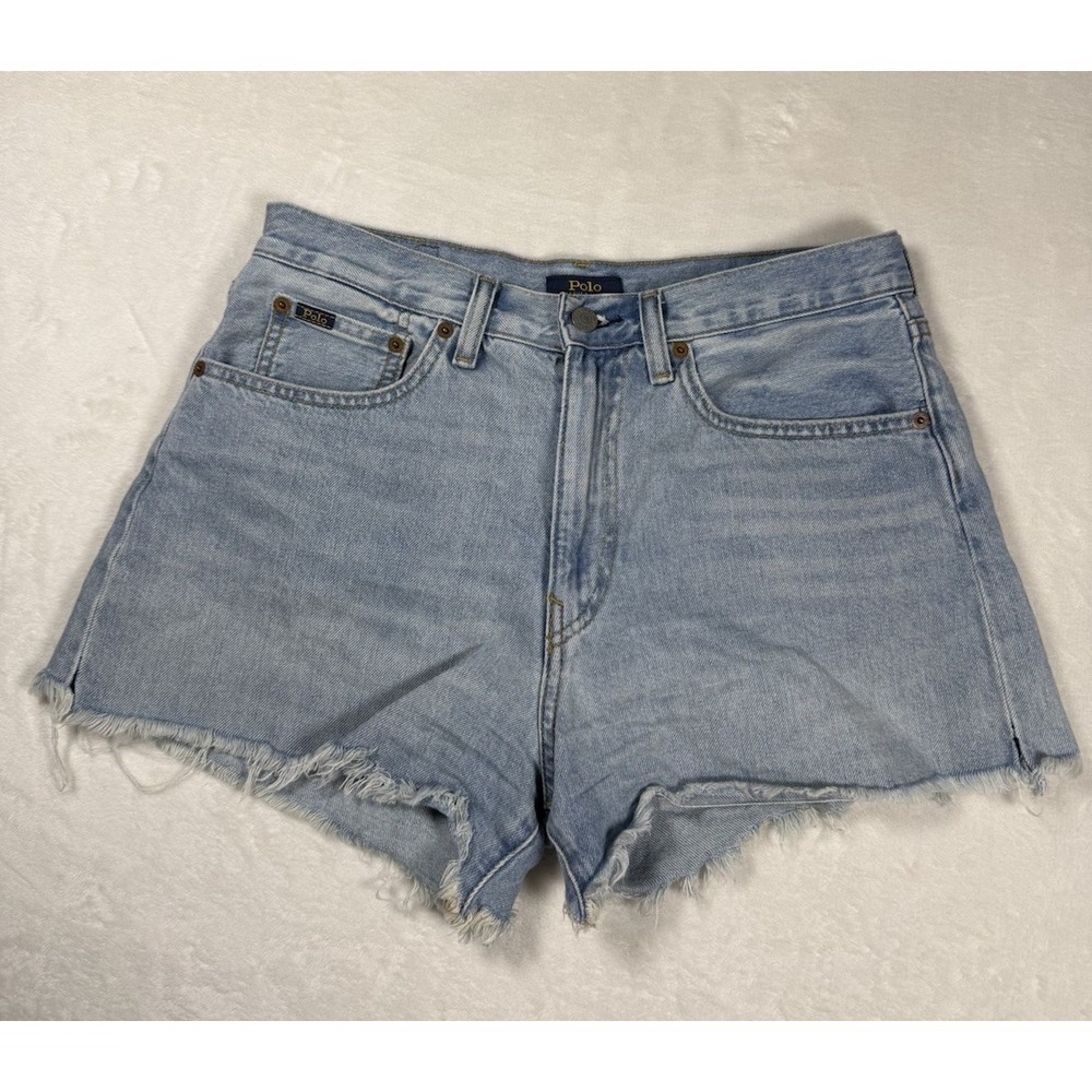 Polo by Ralph Lauren Light Blue Denim Cutoff Shorts - Women